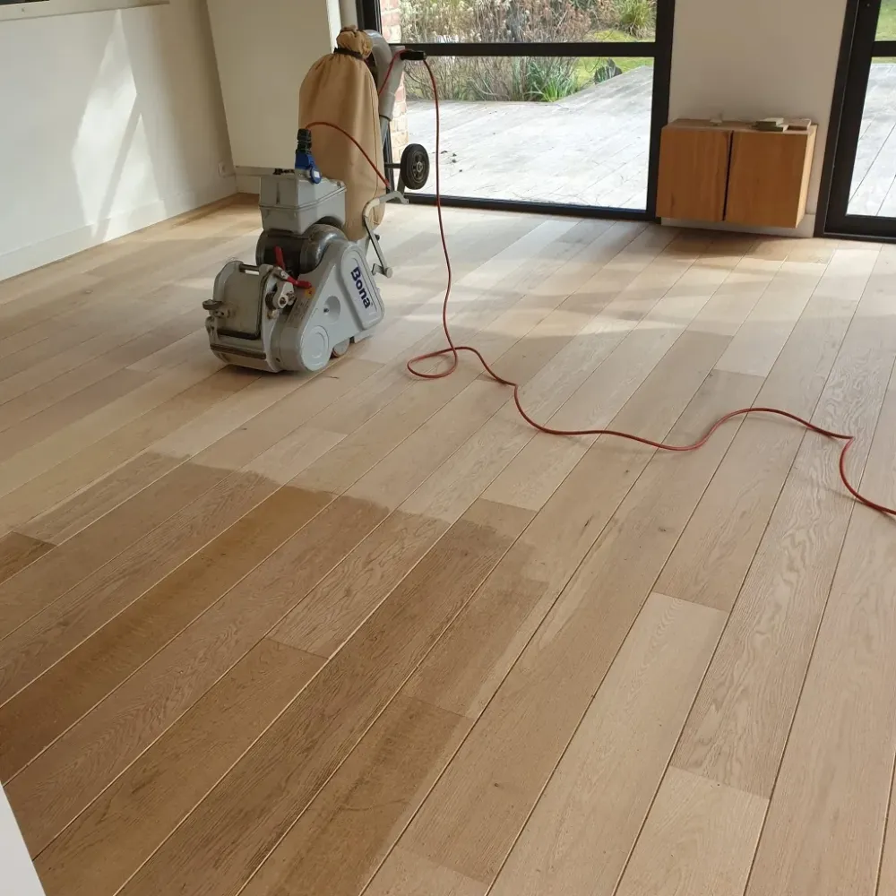 Ponçage parquet à Wattrelos
